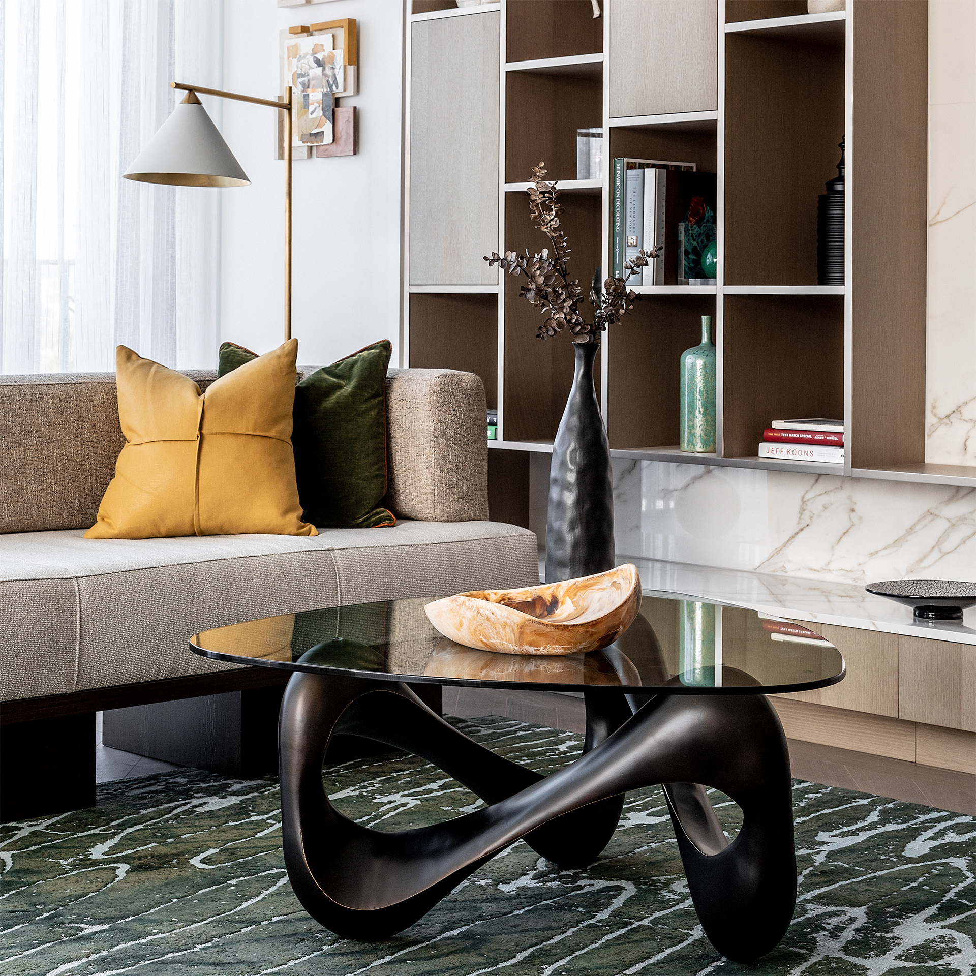 One St. John's Wood | Quirky dark coffee table centers the room | Angel O'Donnell