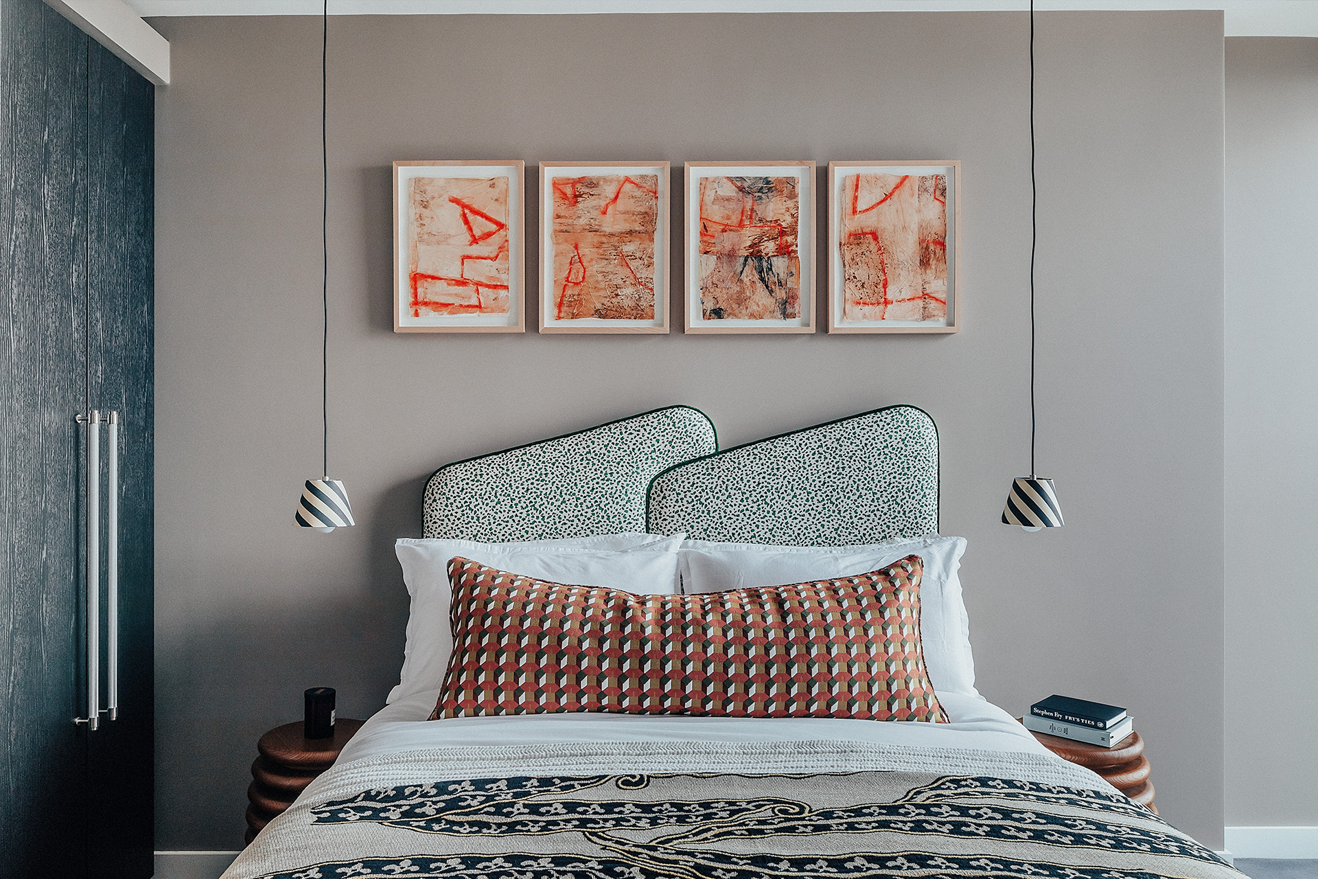 One Crown Place | Bespoke headboard in bedroom | Angel O'Donnell | The City