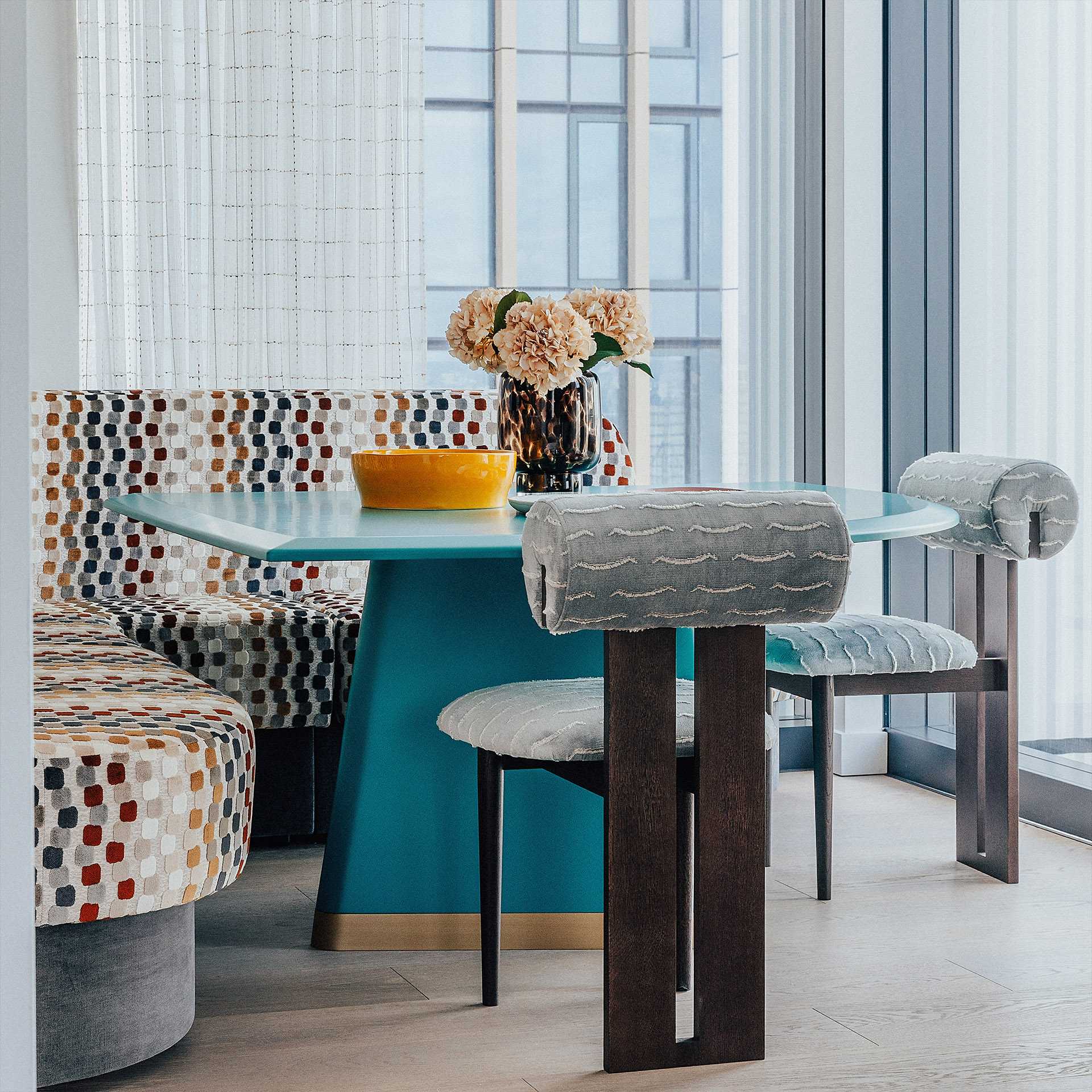 River Park Tower | Bespoke dining furniture | Angel O'Donnell | Nine Elms