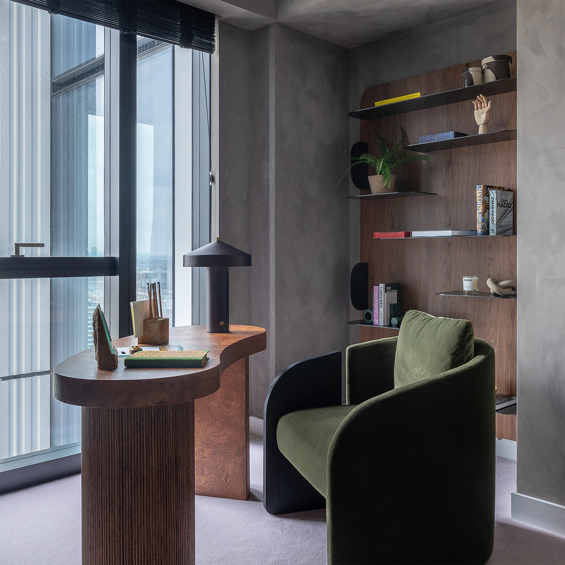 River Park Tower | Limewash walls and understated furniture | Angel O'Donnell | Nine Elms