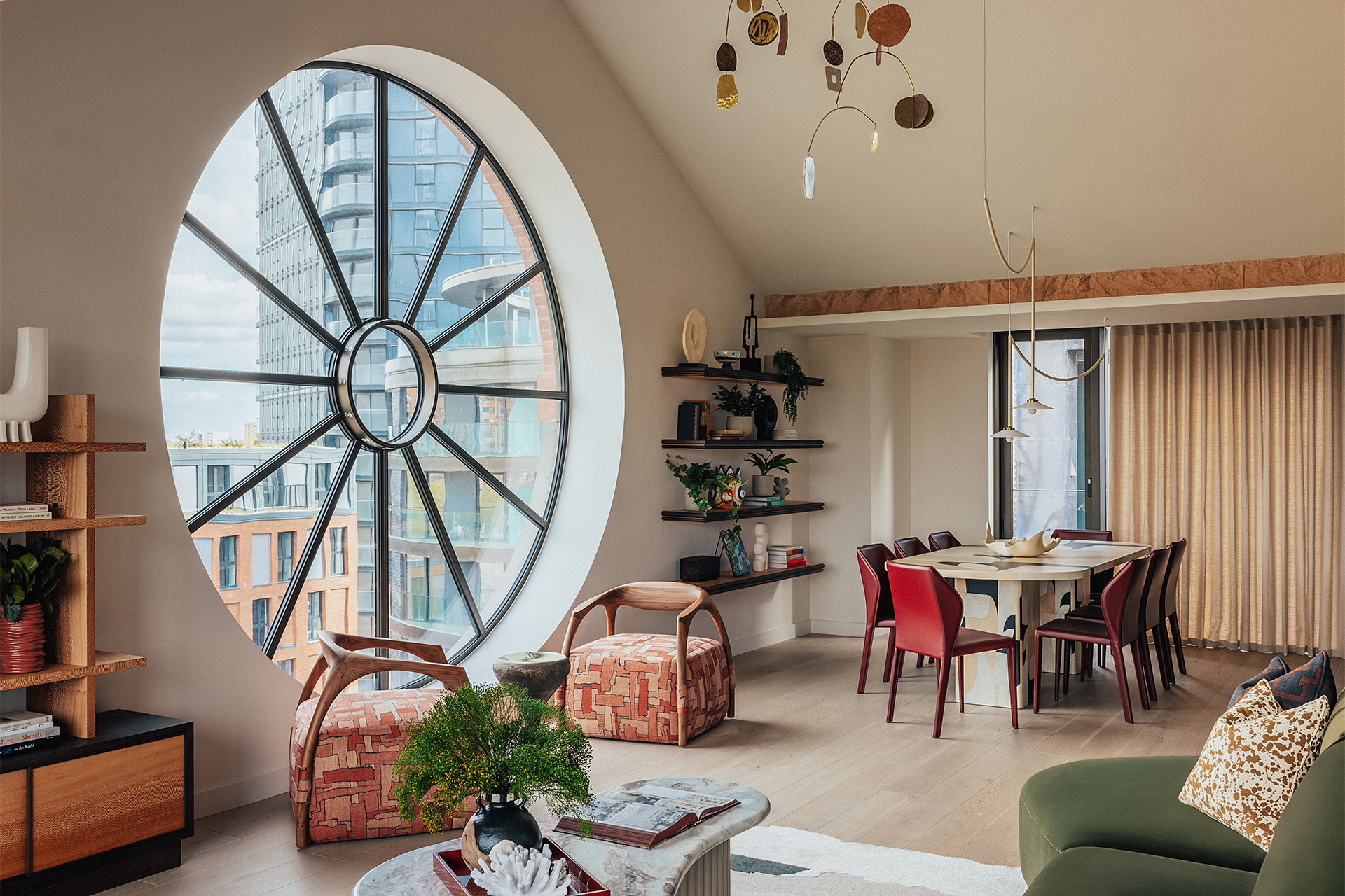 Chelsea Powerhouse | Living space with beautiful large circular window in the wall | Angel O'Donnell | Chelsea