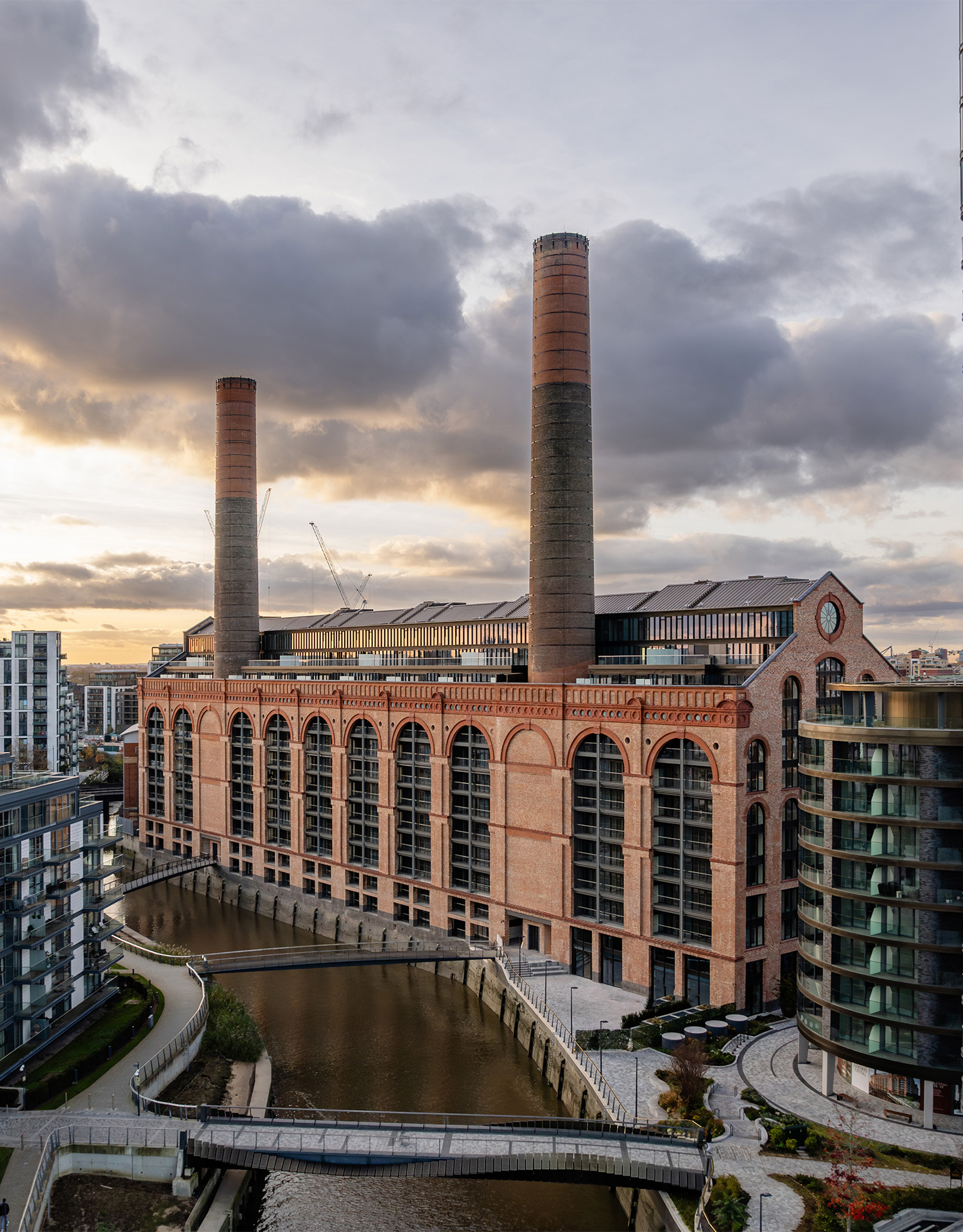 Chelsea Powerhouse | Aerial shot of the industrial exterior of the Chelsea Powerhouse | Angel O'Donnell | Chelsea